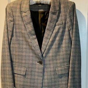 Tommy Hilfiger Women's Gray Plaid Blazer